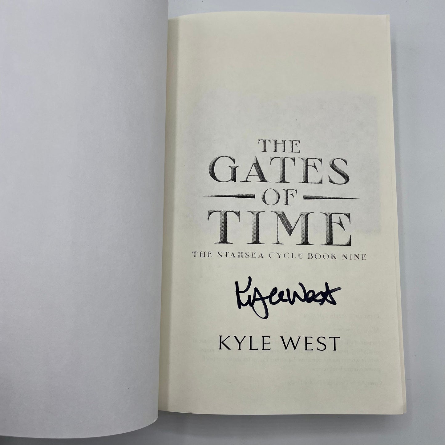 The Gates of Time (Signed Paperback)