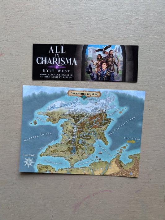 All in Charisma (Signed Hardback Edition with Dust Jacket) + The Dragon and the Sparrow Novella - Kyle West Books