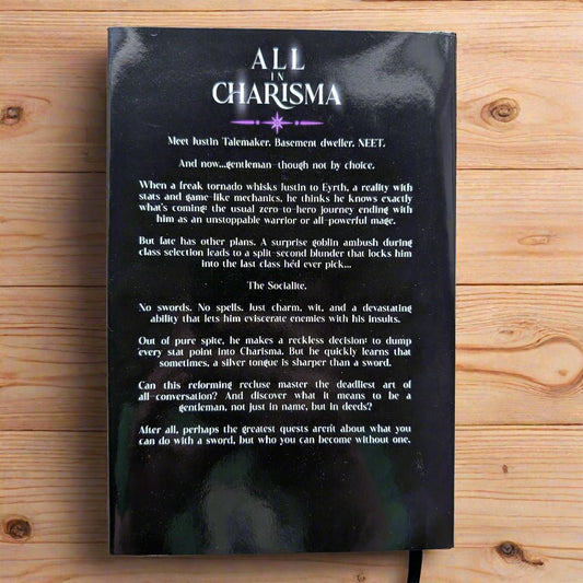 All in Charisma (Signed Hardback Edition with Dust Jacket) + The Dragon and the Sparrow Novella - Kyle West Books