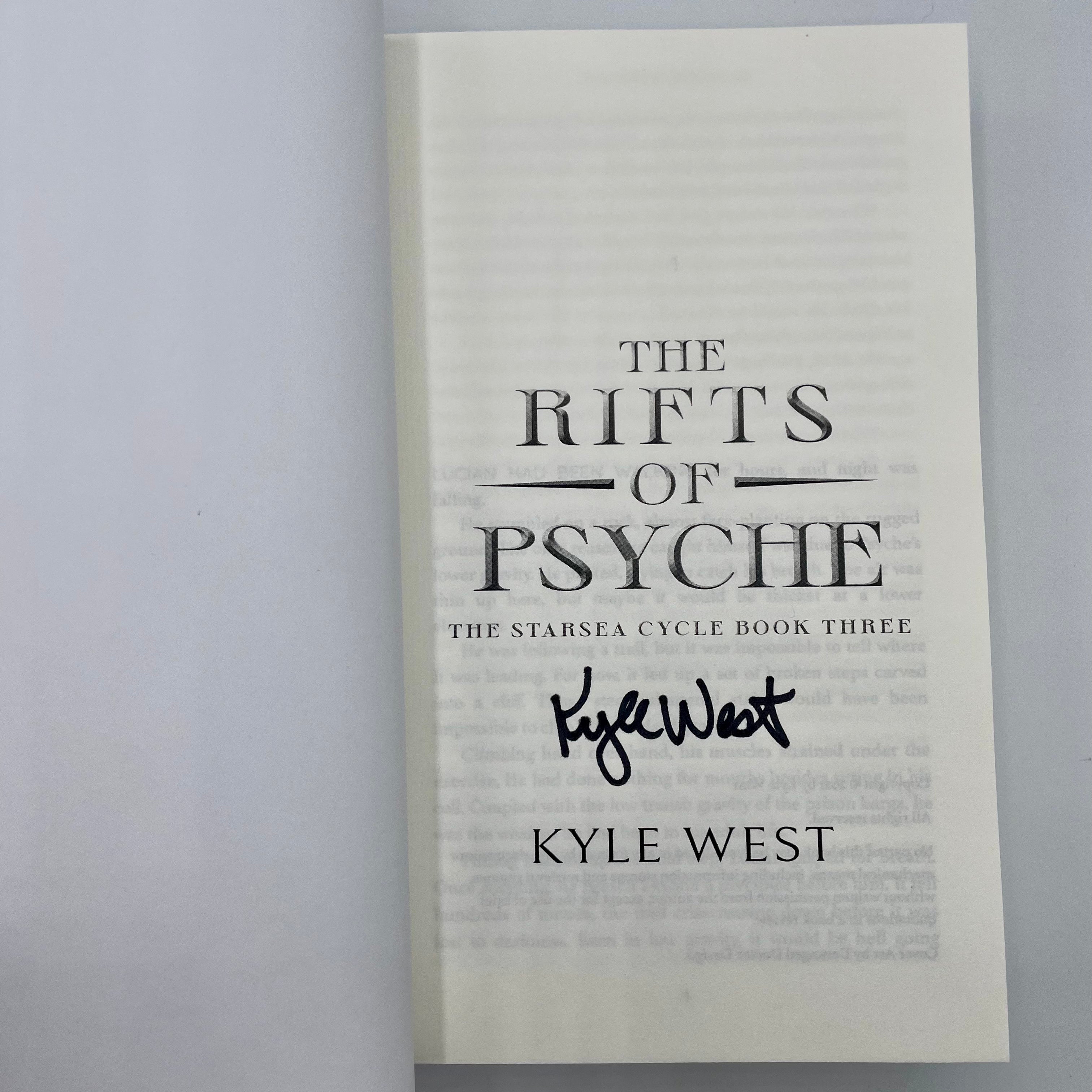 The Rifts of Psyche (Signed Hardback)