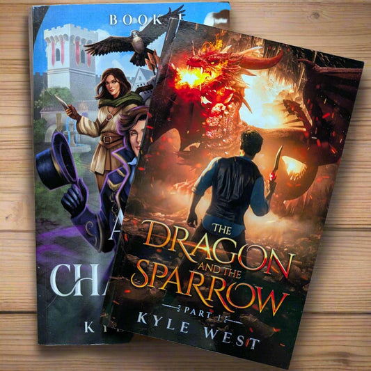 All in Charisma (Signed Paperback Edition) + The Dragon and the Sparrow Novella - Kyle West Books