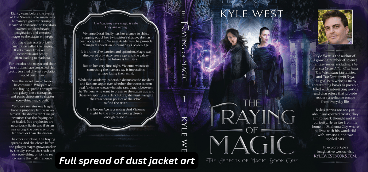 Signed Hardback — The Fraying of Magic (The Aspects of Magic Book 1) - Kyle West Books