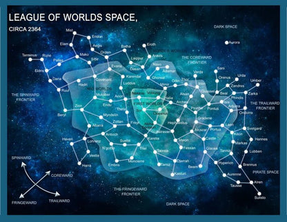 The Starsea Cycle Star Map - Kyle West Books